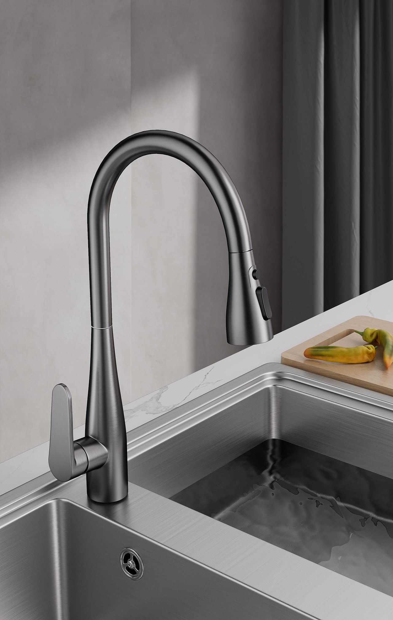 卫浴水龙头渲染（图ZNDAwNzY0MDcy） - 生活用品 - 站酷设计师光线追踪原创素材 - 站酷ZCOOL