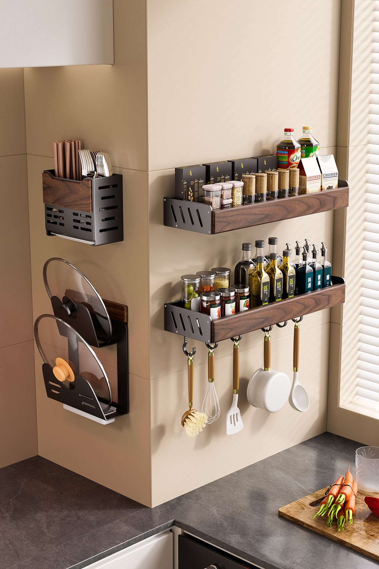 近一年的卫浴置物架渲染（图ZNDAwNzY1MDQ4） - 产品 - 站酷设计师光线追踪原创素材 - 站酷ZCOOL