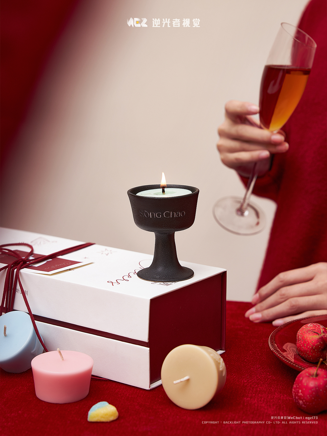 香薰蜡烛新年礼盒/宋朝香薰 X 逆光者视觉（图ZNDAwNzY3NzU2） - 产品摄影 - 站酷设计师逆小光香薰摄影原创素材 - 站酷ZCOOL