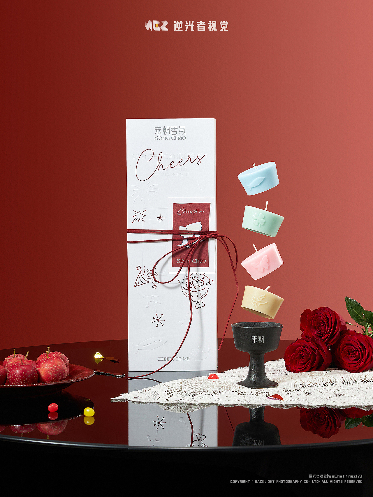 香薰蜡烛新年礼盒/宋朝香薰 X 逆光者视觉（图ZNDAwNzY3NzYw） - 产品摄影 - 站酷设计师逆小光香薰摄影原创素材 - 站酷ZCOOL