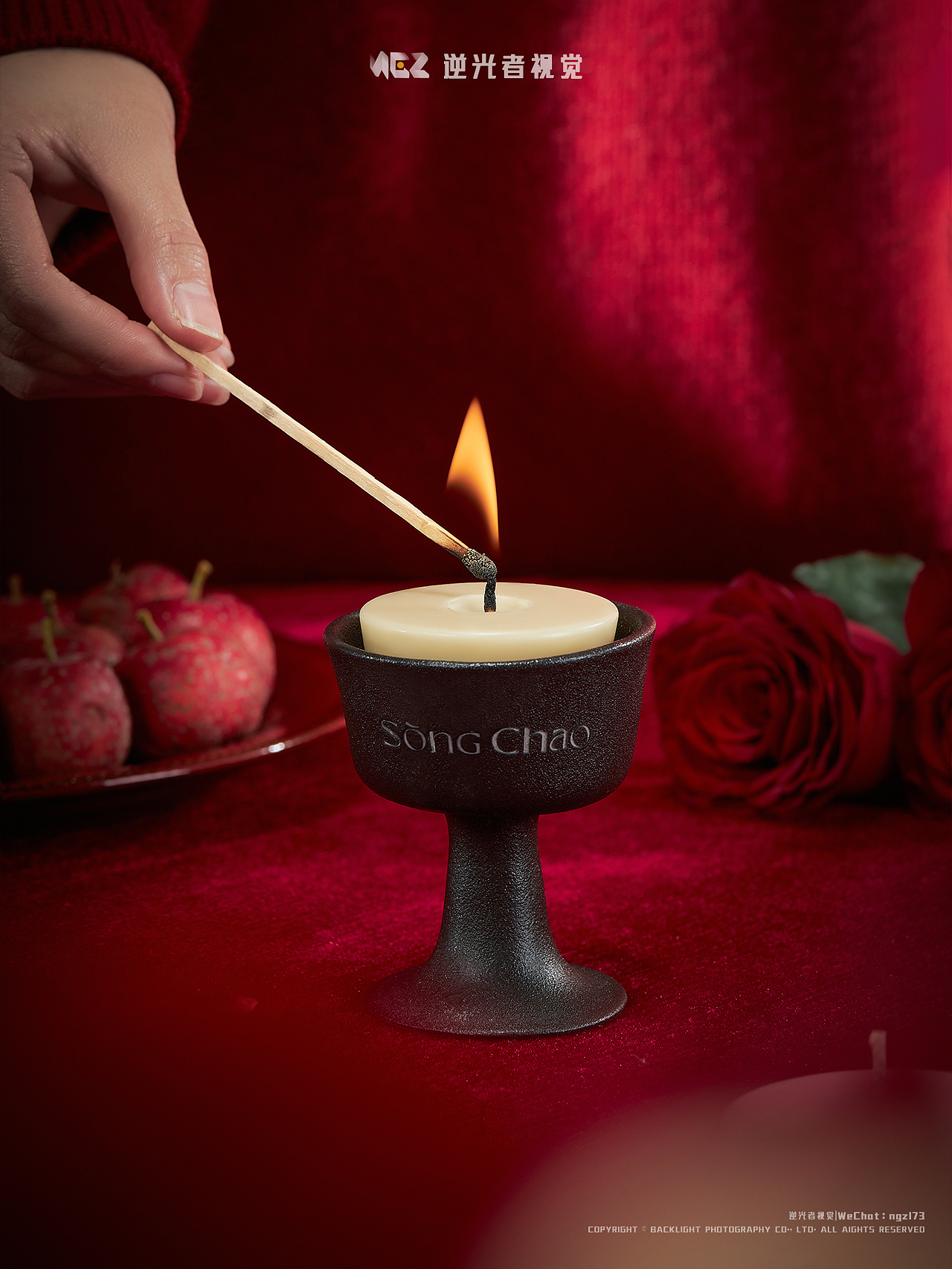 香薰蜡烛新年礼盒/宋朝香薰 X 逆光者视觉（图ZNDAwNzY3NzY4） - 产品摄影 - 站酷设计师逆小光香薰摄影原创素材 - 站酷ZCOOL