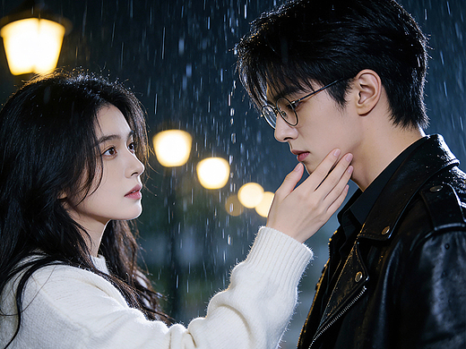 AI真人剧情《雨夜情伤》