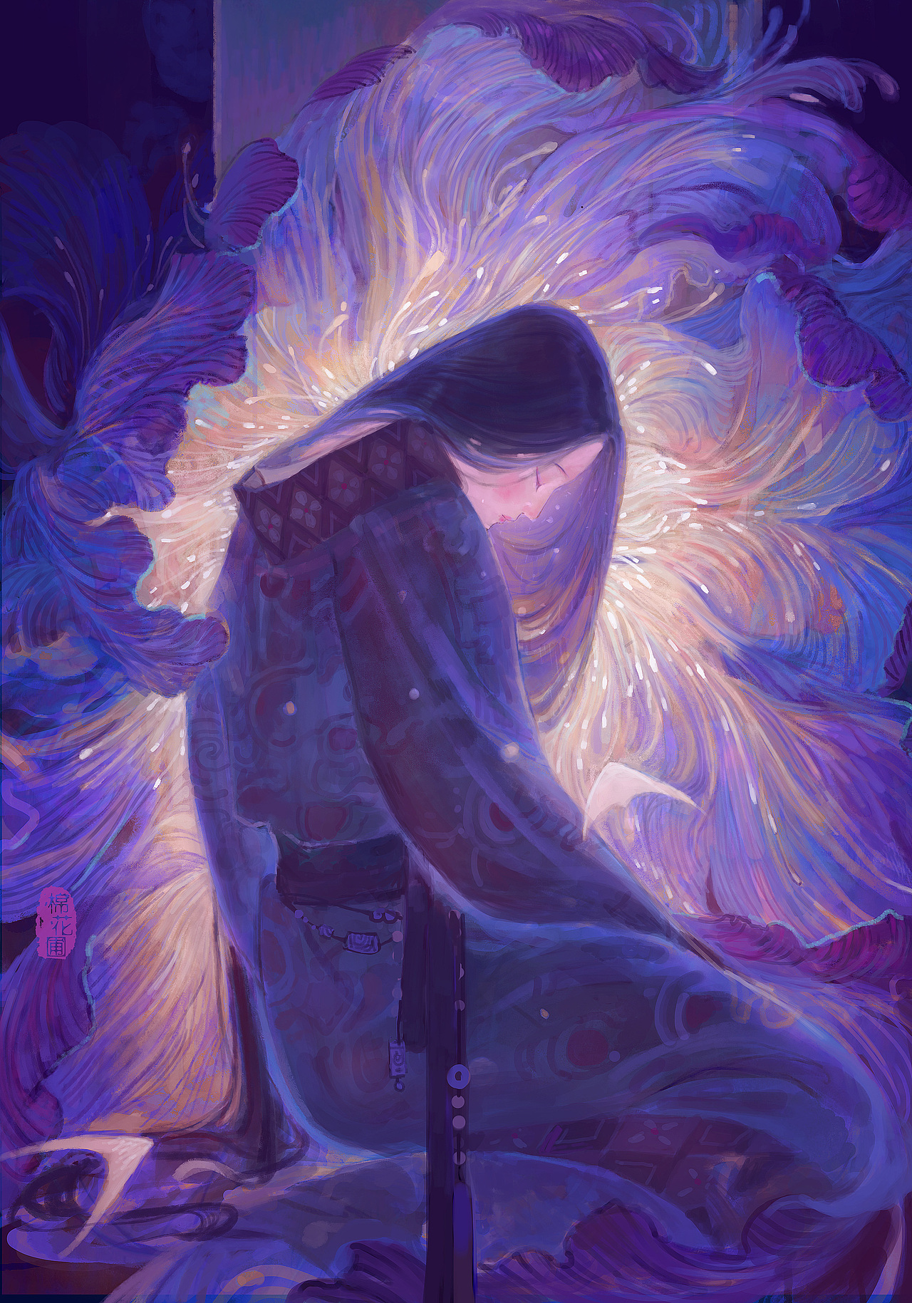 花蕊夫人（圖ZNDAwNzczMTY4） - 商業(yè)插畫 - 站酷設計師棉花圃原創(chuàng)素材 - 站酷ZCOOL