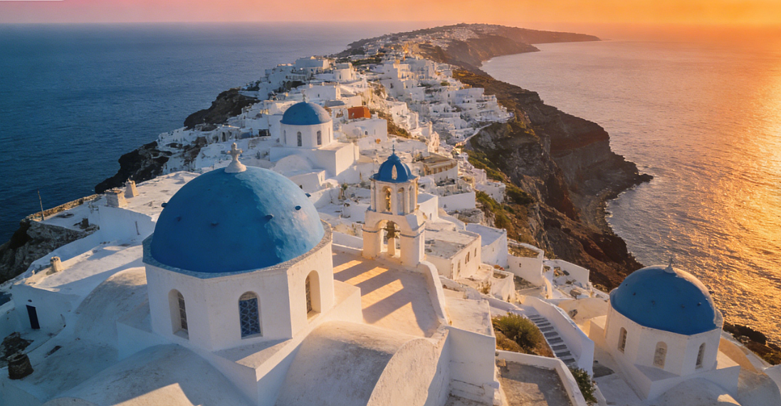 无人机低空航拍视角的希腊圣托里尼蓝白海岸线（图ZNDAwNzgwNjM2） - AI作品 - 站酷设计师PiI8GDGXz7原创素材 - 站酷ZCOOL