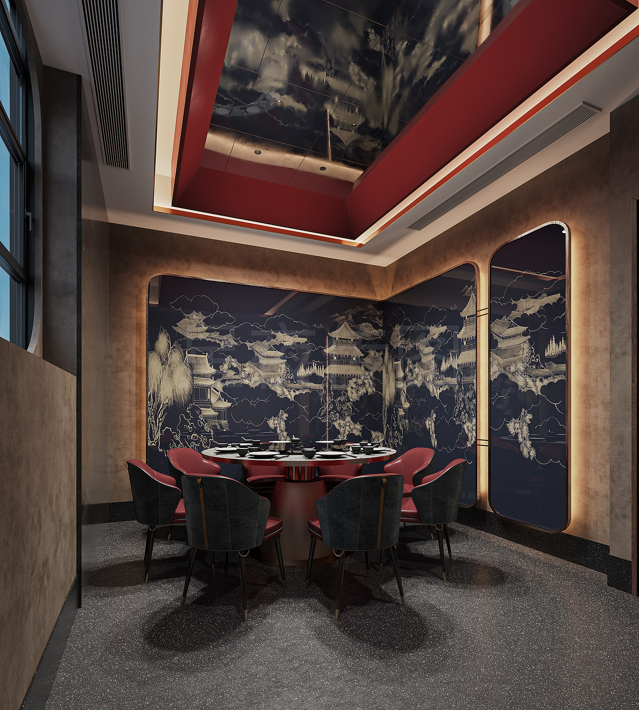 这处宴客空间，把中式雅韵和现代高级焊在了一起（图ZNDAwNzg3MTg4） - 其他 - 站酷设计师星夜_安安原创素材 - 站酷ZCOOL