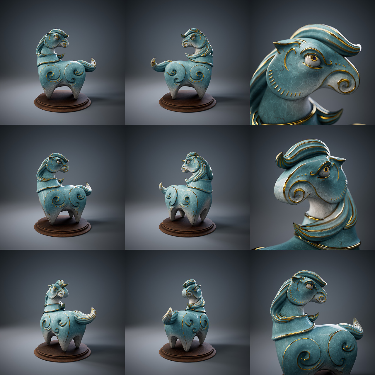 小马模型雕刻（图ZNDAwNzg4MTc2） - Other - 站酷设计师半山道人原创素材 - 站酷ZCOOL