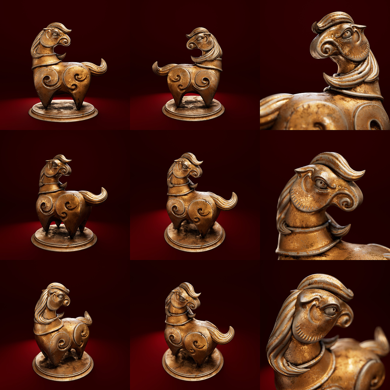 小马模型雕刻（图ZNDAwNzg4MTg0） - Other - 站酷设计师半山道人原创素材 - 站酷ZCOOL