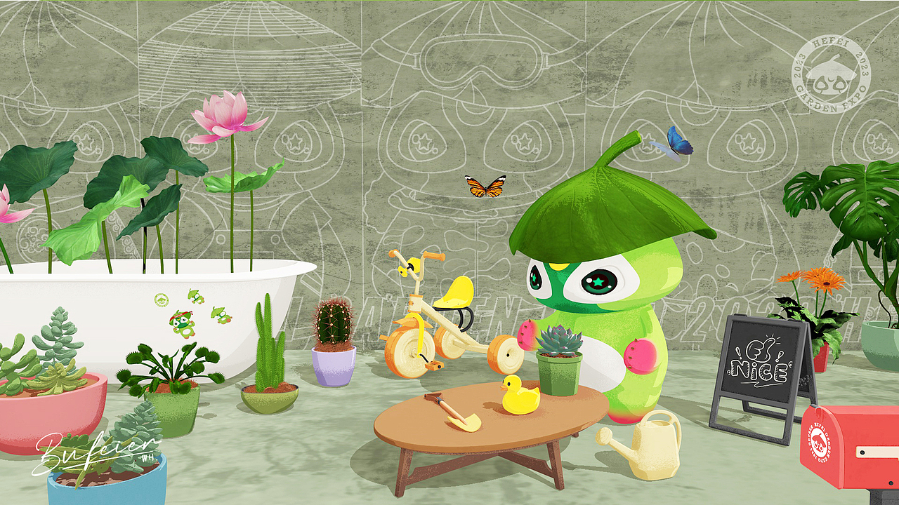 参赛稿——荷芽儿（可转）（图ZNDAwNzk0NzEy） - IP形象 - 站酷设计师布feier原创素材 - 站酷ZCOOL