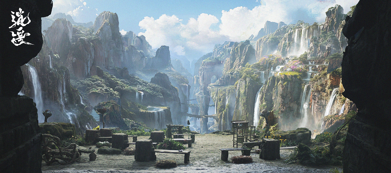 《逍遥》概念设计（图ZNDAwNzk5Mzc2） - 设定/分镜 - 站酷设计师花纹_原创素材 - 站酷ZCOOL