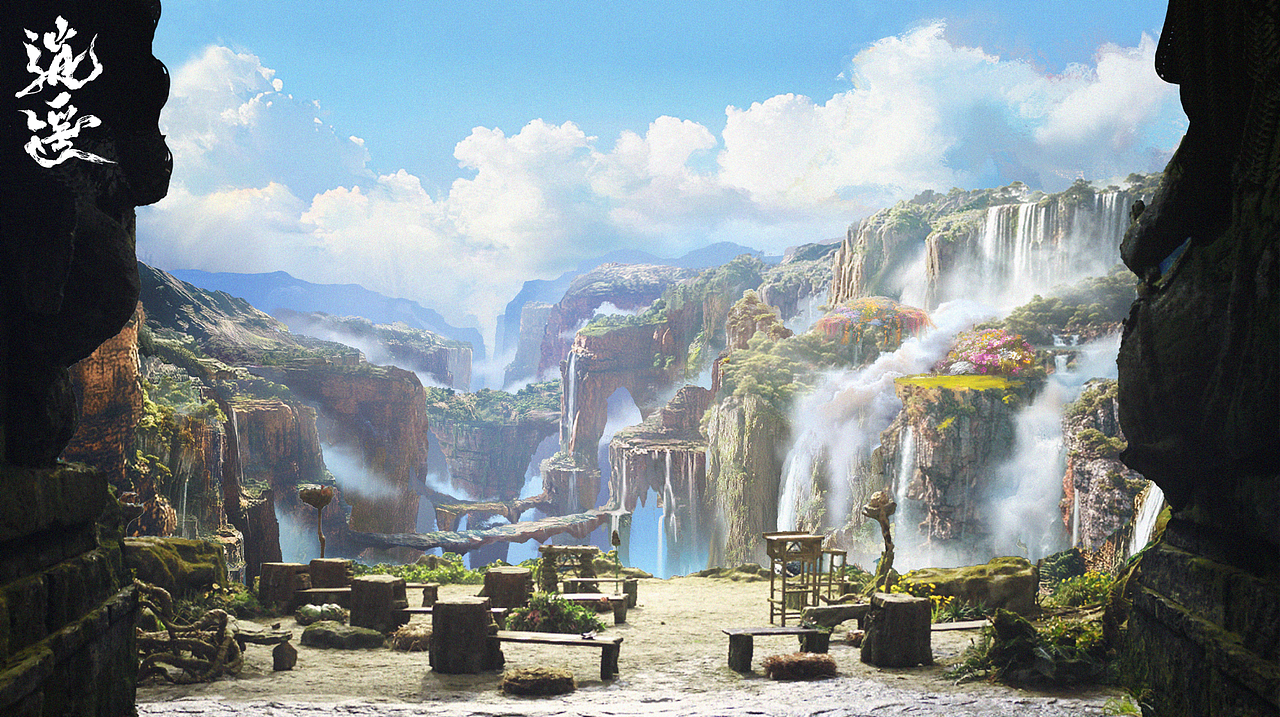 《逍遥》概念设计（图ZNDAwNzk5Mzgw） - 设定/分镜 - 站酷设计师花纹_原创素材 - 站酷ZCOOL