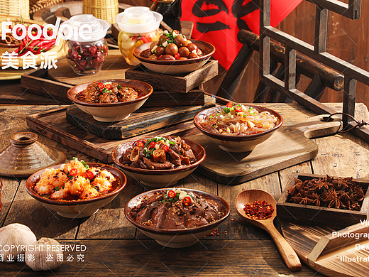 火锅摄影｜鲜烧现冒，重庆味道 烧菜卤菜热卤鸭霸王