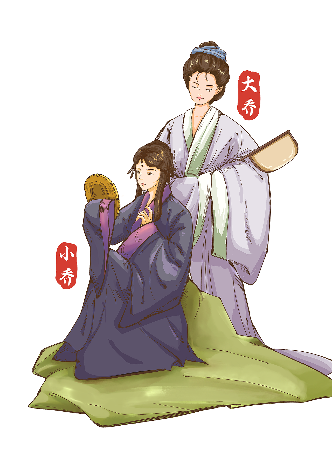 铜雀春深锁二乔（图ZNDAwODA4MjY4） - 概念设定 - 站酷设计师大猪哥小猪弟原创素材 - 站酷ZCOOL