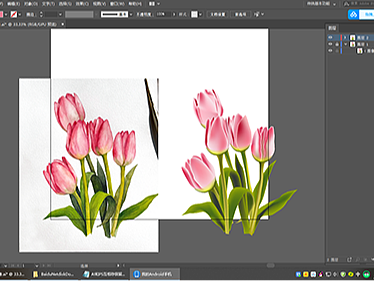 图片变矢量   花   插画