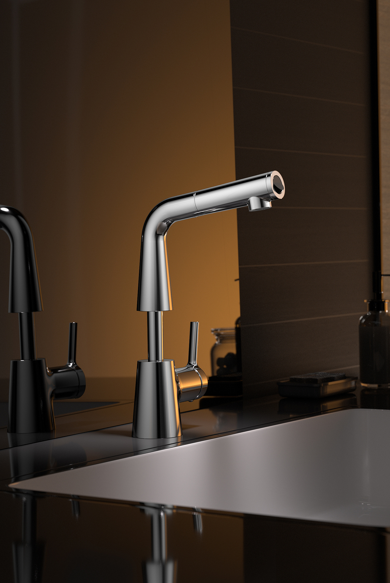 卫浴水龙头渲染（图ZNDAwODE2MDQw） - 生活用品 - 站酷设计师光线追踪原创素材 - 站酷ZCOOL