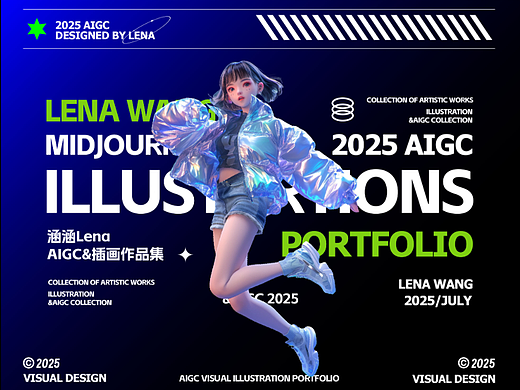 2025AIGC视觉插画作品集（个人主页-ZNzI5ODAxNjQ=） - 商业插画 - 站酷设计师Lena涵涵原创素材 - 站酷ZCOOL