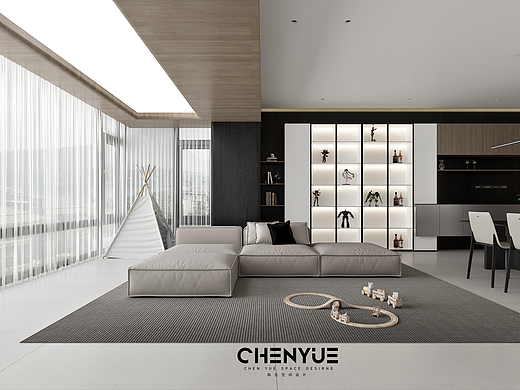 陈岳作品 | 恒大 都汇华庭 160㎡ 现代极简