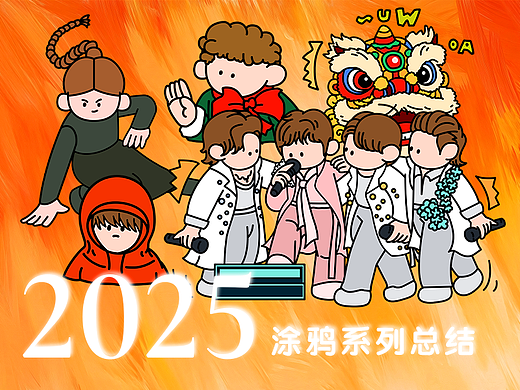 涂鸦 | 2025主题涂鸦系列年终总结