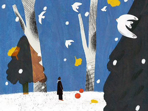 十二月（个人主页-ZNzI5ODAzNDg=） - 商业插画 - 站酷设计师XJing_原创素材 - 站酷ZCOOL