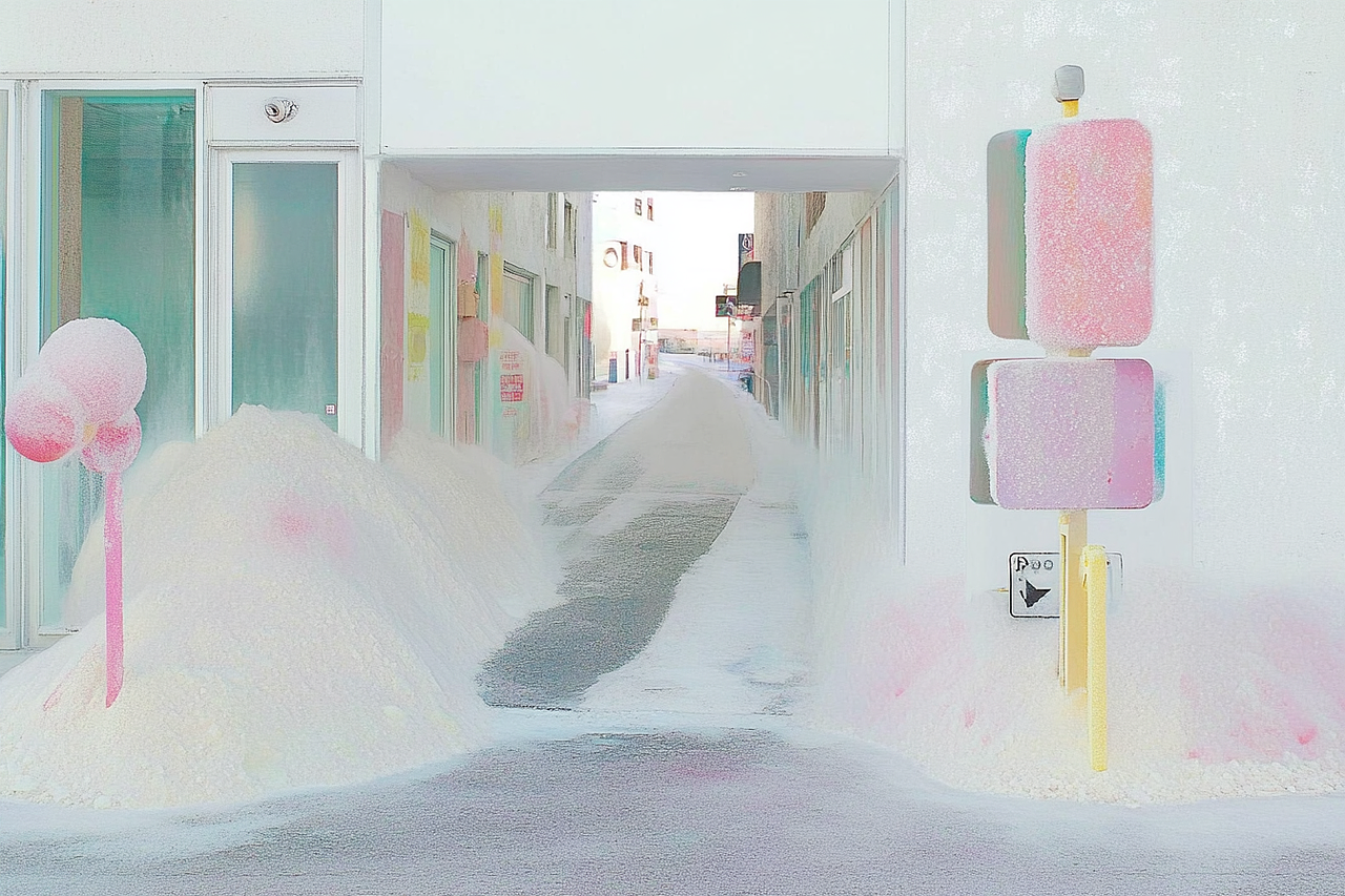 Visual illusion 100张 广东下雪/光/梦（图ZNDAwODQ0NTc2） - AI作品 - 站酷设计师清松珠宝课堂原创素材 - 站酷ZCOOL