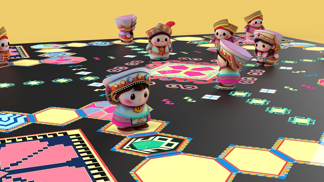 土家族飞行棋设计（图ZNDAwODQ2Njg0） - 包装 - 站酷设计师丞小飞原创素材 - 站酷ZCOOL