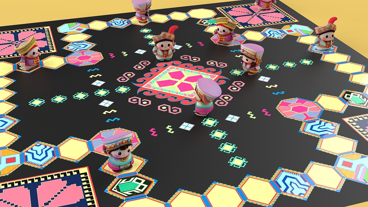 土家族飞行棋设计（图ZNDAwODQ2NzA0） - 包装 - 站酷设计师丞小飞原创素材 - 站酷ZCOOL