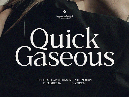 优雅现代时尚广告海报画册封面标题logo衬线英文字体