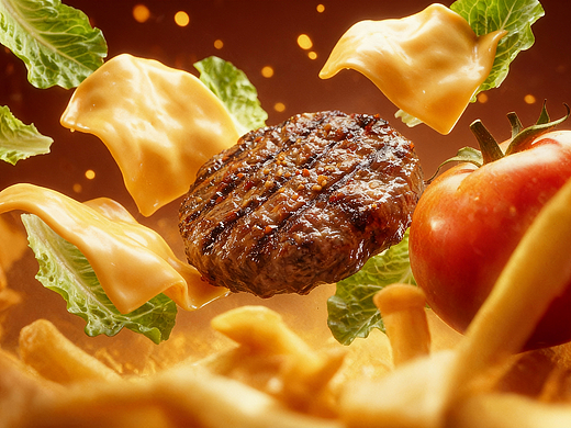 AI汉堡广告制作分享