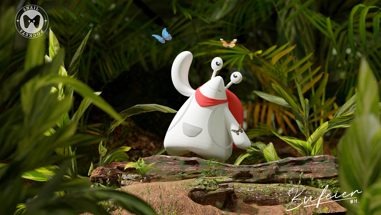 蜗牛口袋平台IP形象——小壳（图ZNDAwODYyNjcy） - IP形象 - 站酷设计师布feier原创素材 - 站酷ZCOOL