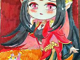 二创手绘《斗破苍穹》美杜莎女王