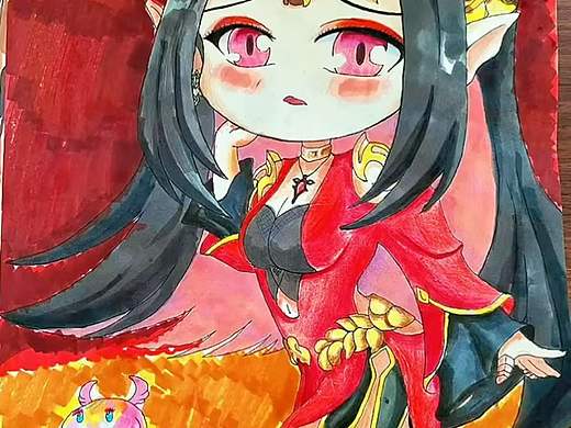 二创手绘《斗破苍穹》美杜莎女王