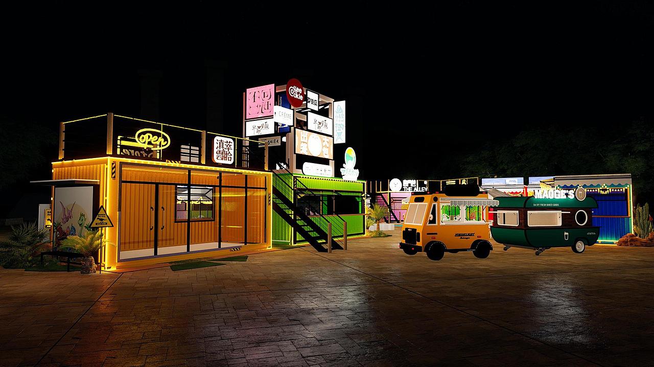 【恐龙谷】-集装箱创意市集设计 | 晓众品牌（图ZNDAwODgwNDYw） - 品牌 - 站酷设计师晓众品牌全案设计原创素材 - 站酷ZCOOL