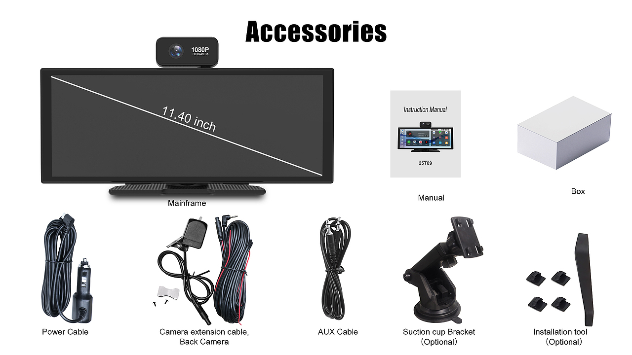 1080P Dual AI CarPlay DVR (8-Core Android 15)（图ZNDAwODgyNDE2） - 电子产品 - 站酷设计师TimiZhao原创素材 - 站酷ZCOOL