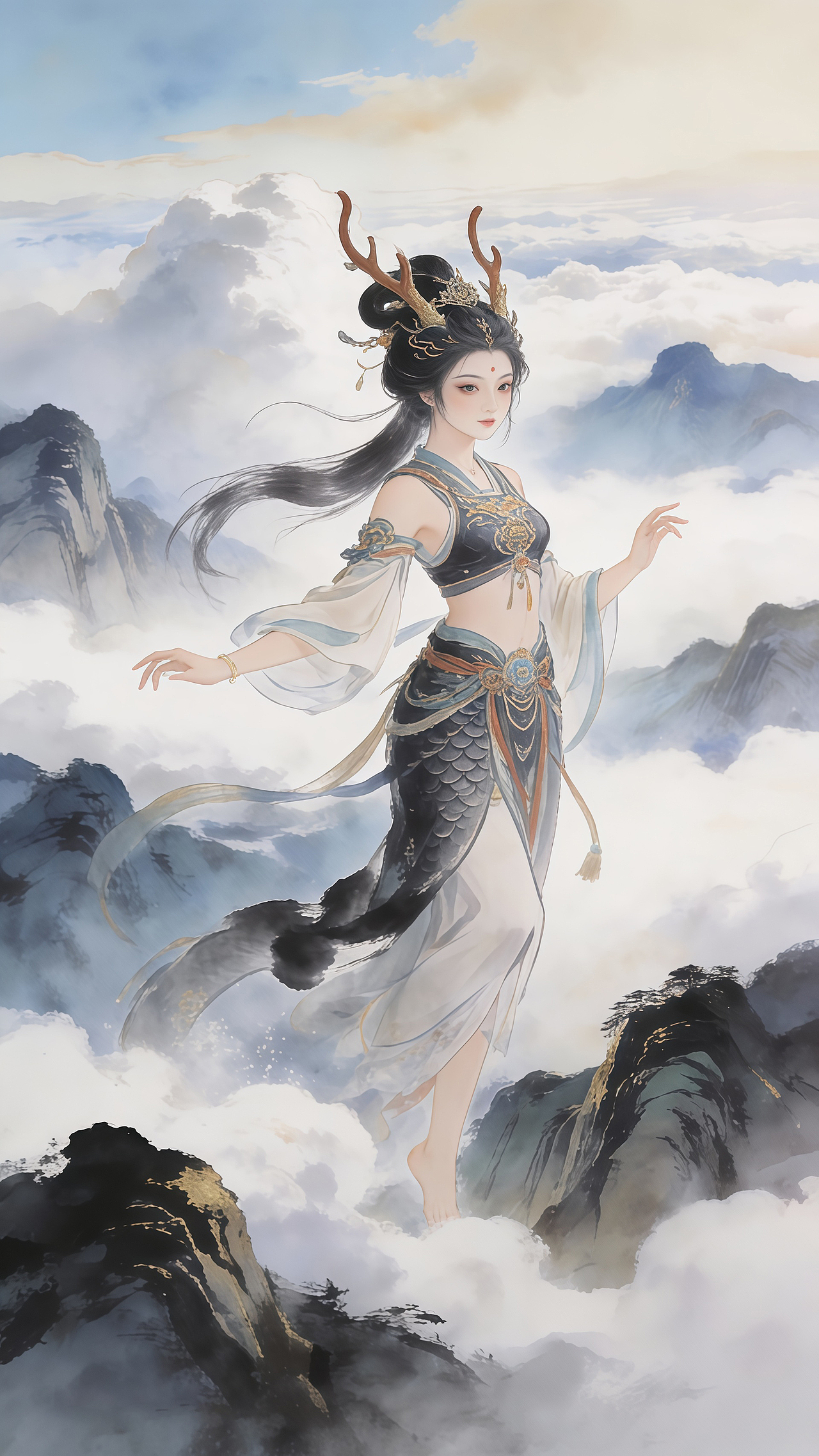 AIGC【山海有灵】（图ZNDAwODkxNjI4） - AI作品 - 站酷设计师文武炎赫原创素材 - 站酷ZCOOL