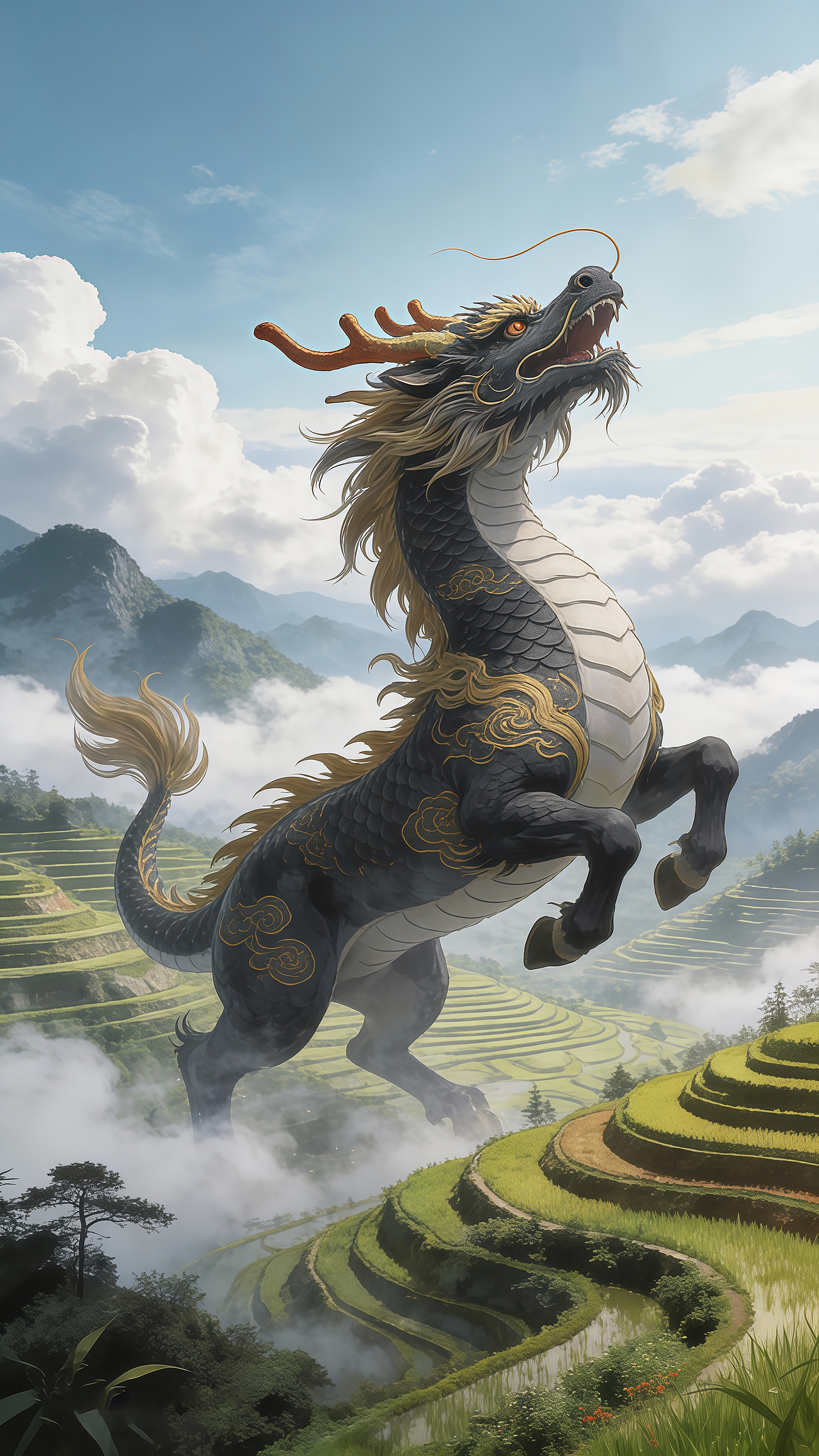 AIGC【山海有灵】（图ZNDAwODkxNjQw） - AI作品 - 站酷设计师文武炎赫原创素材 - 站酷ZCOOL