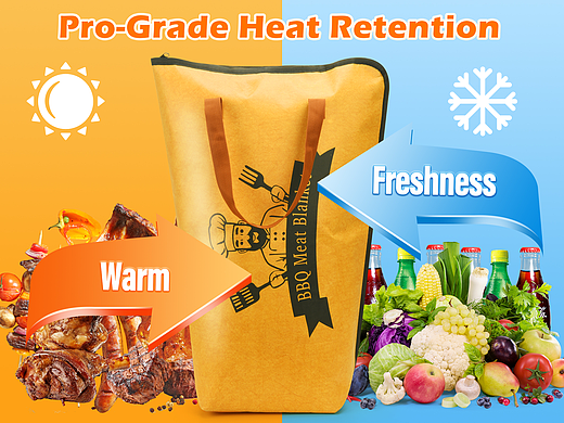 亚马逊主副图设计案例--烧烤保温袋