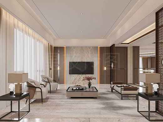 复式挑空新中式，轻奢的质感，东方的雅韵