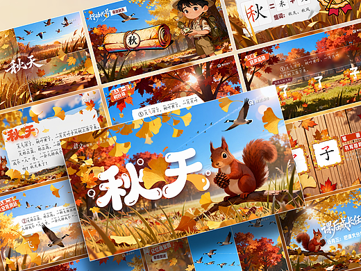 小学语文公开课课件《秋天》