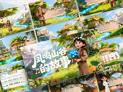 小学音乐公开课课件《凤鸣山谷的故事》