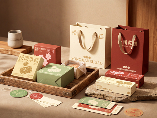 松间酥糕-中式糕点品牌设计