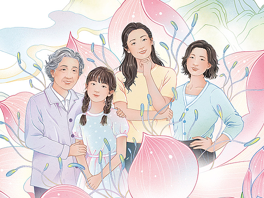 中国妇女报2025全球妇女峰会特刊插画