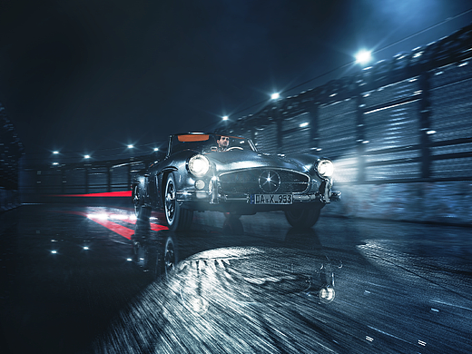 奔驰190sl CGI
