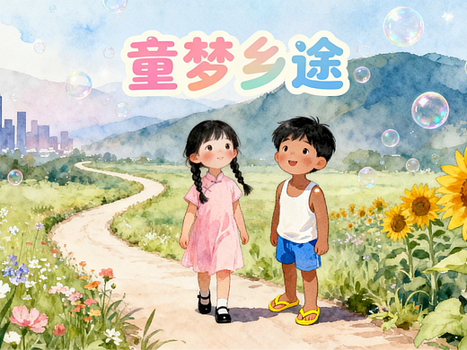 儿童绘本《童梦乡途》