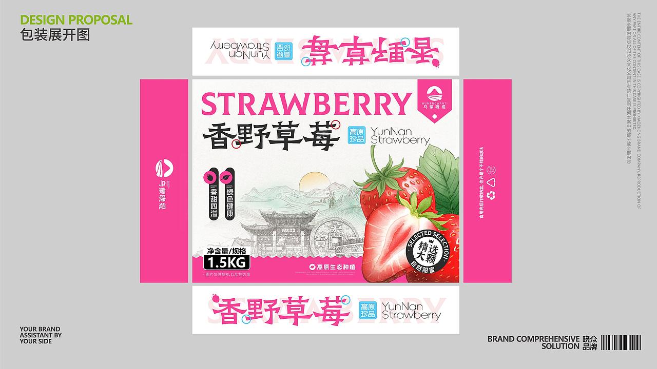 【乌蒙晚缇】-草莓包装设计 | 晓众品牌（图ZNDAwOTMyNzUy） - 品牌 - 站酷设计师晓众品牌全案设计原创素材 - 站酷ZCOOL