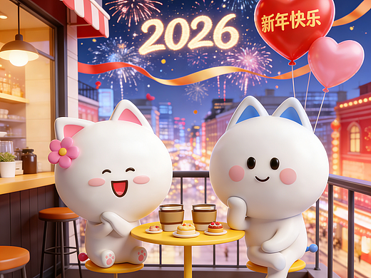桃小仙新年可爱壁纸来啦~