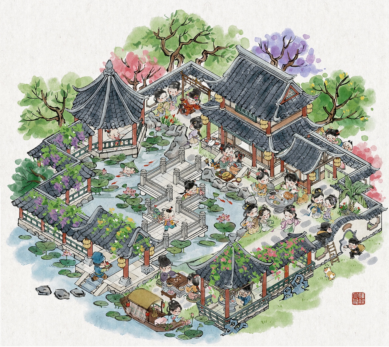2025水墨风插画年终总结（图ZNDAwOTM4MDg0） - 儿童插画 - 站酷设计师钟小朋友原创素材 - 站酷ZCOOL