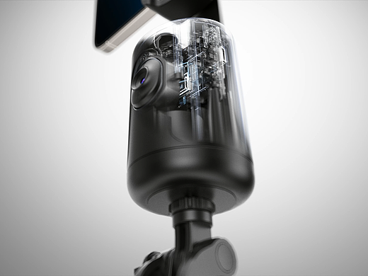 跟踪云台-自拍杆|三维动画