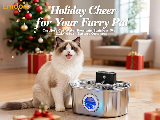 宠物饮水机 | 主图+产品动画（aicg+c4d）