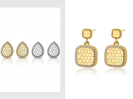 饰品精修丨耳环丨首饰丨精修丨白底丨麦图摄影丨简约