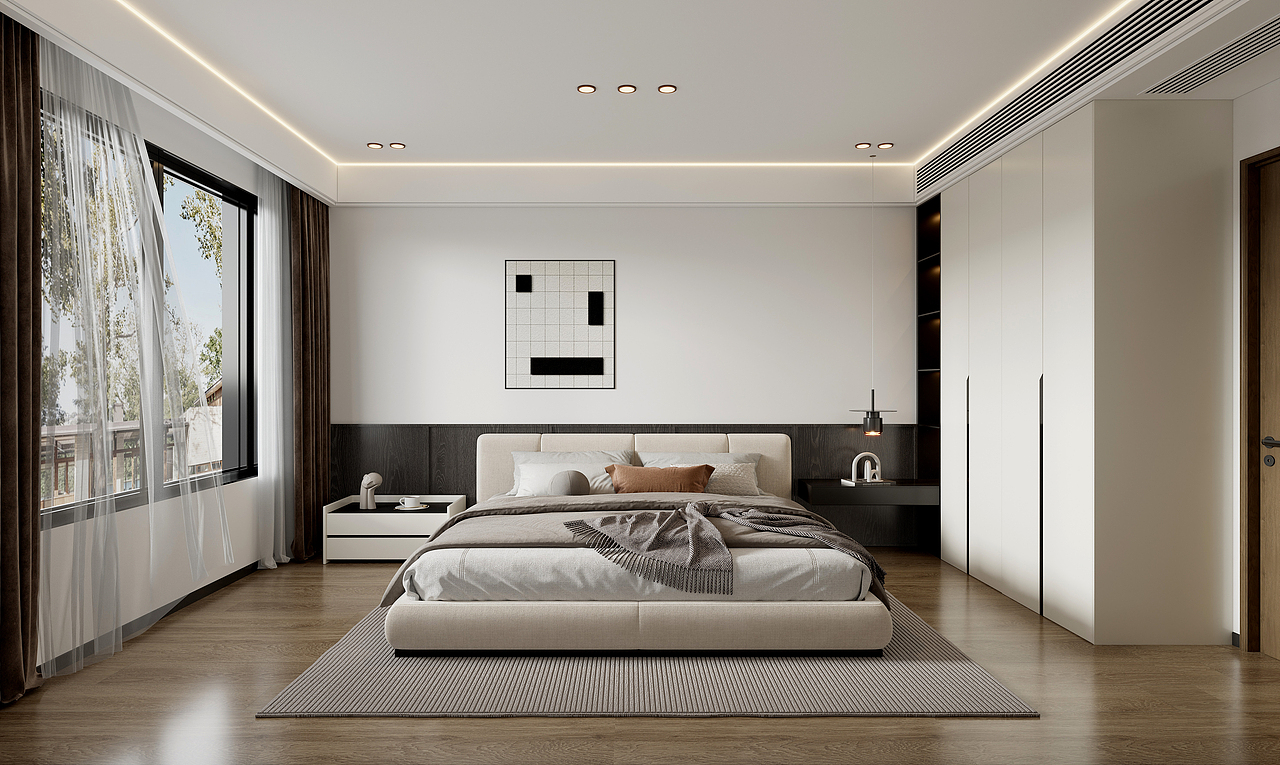 「极简・雅奢：把松弛感刻进别墅肌理」设计（图ZNDAwOTY2ODE2） - 家装设计 - 站酷设计师是小巴菲呀原创素材 - 站酷ZCOOL