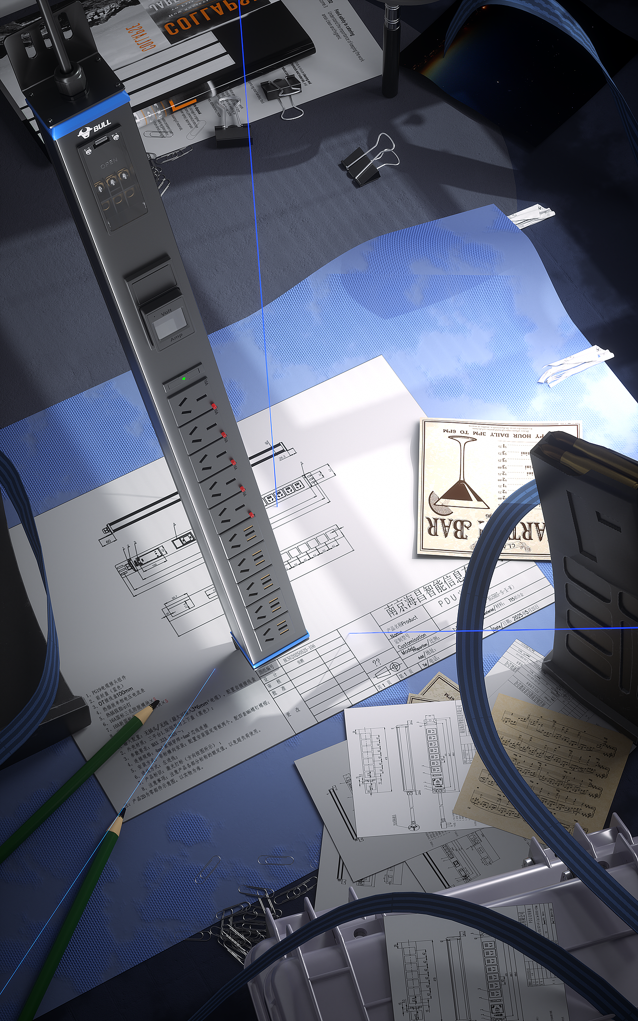 大功率PDU合集—渲染展示（图ZNDAwOTY3NjM2） - 其他三维 - 站酷设计师鬼画符设计原创素材 - 站酷ZCOOL